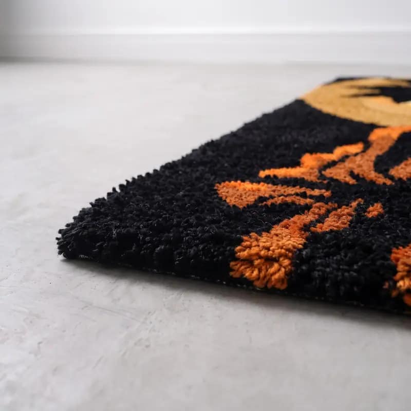 Hand-Tufted Goku Full Moon Rug – Aesthetic Dragon Ball Z Anime Area Rug