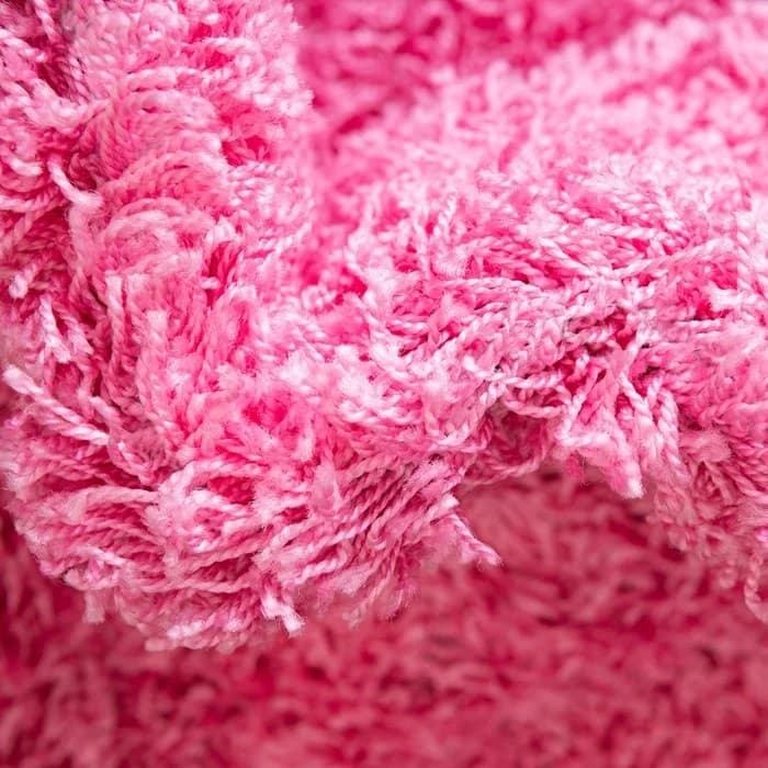 Cotton Candy Pink Shag Solid Rug
