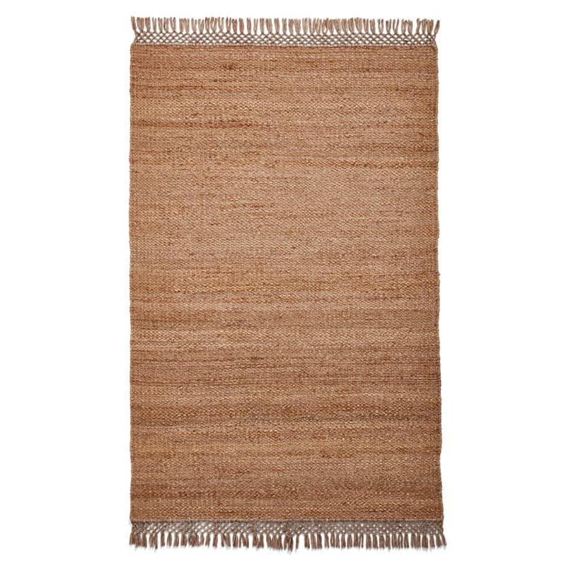 Natural Fringe Jute Rugs For Bedroom, Dining, Living Room