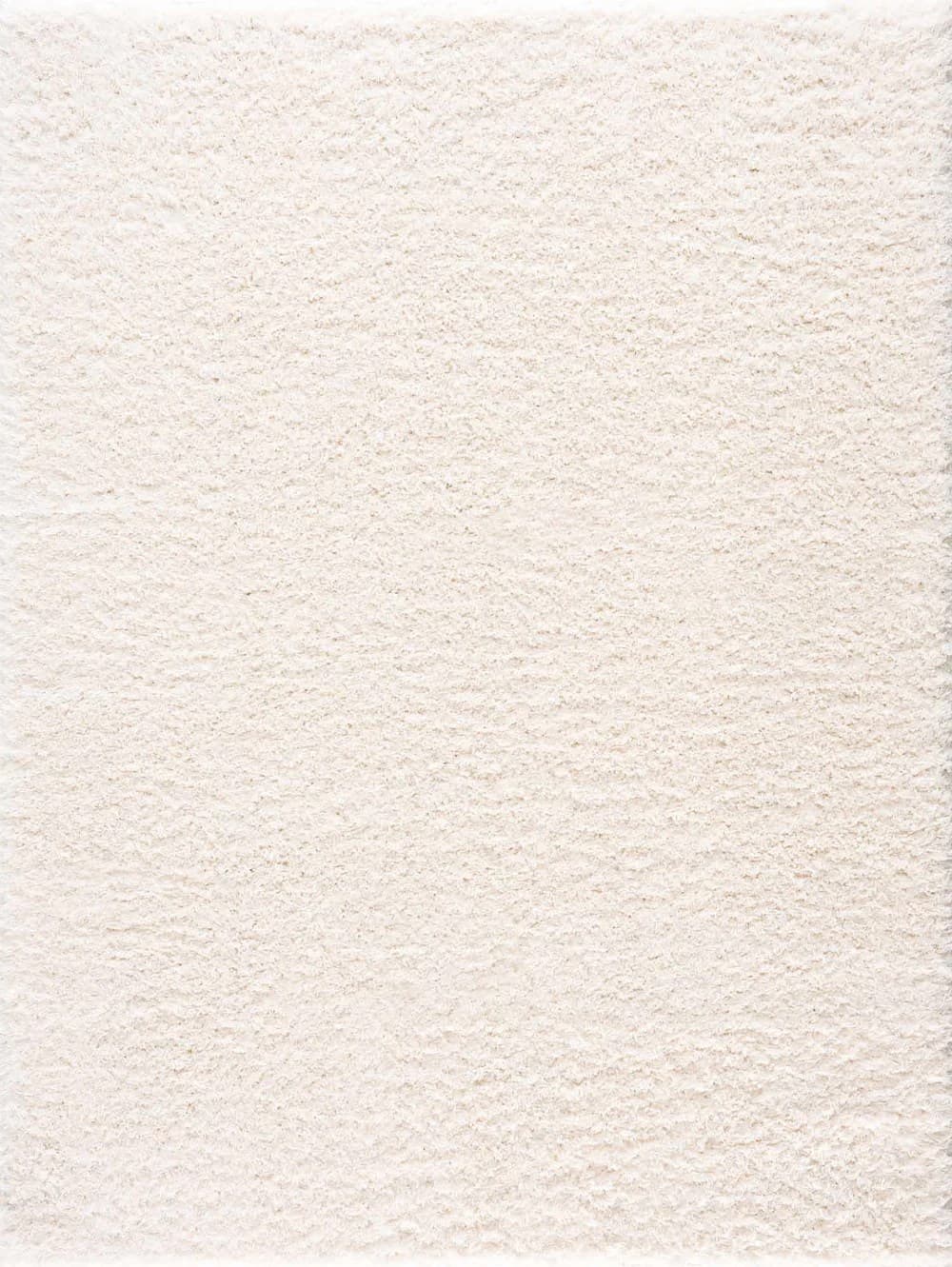Luxe Cream Shag Handmade Rug