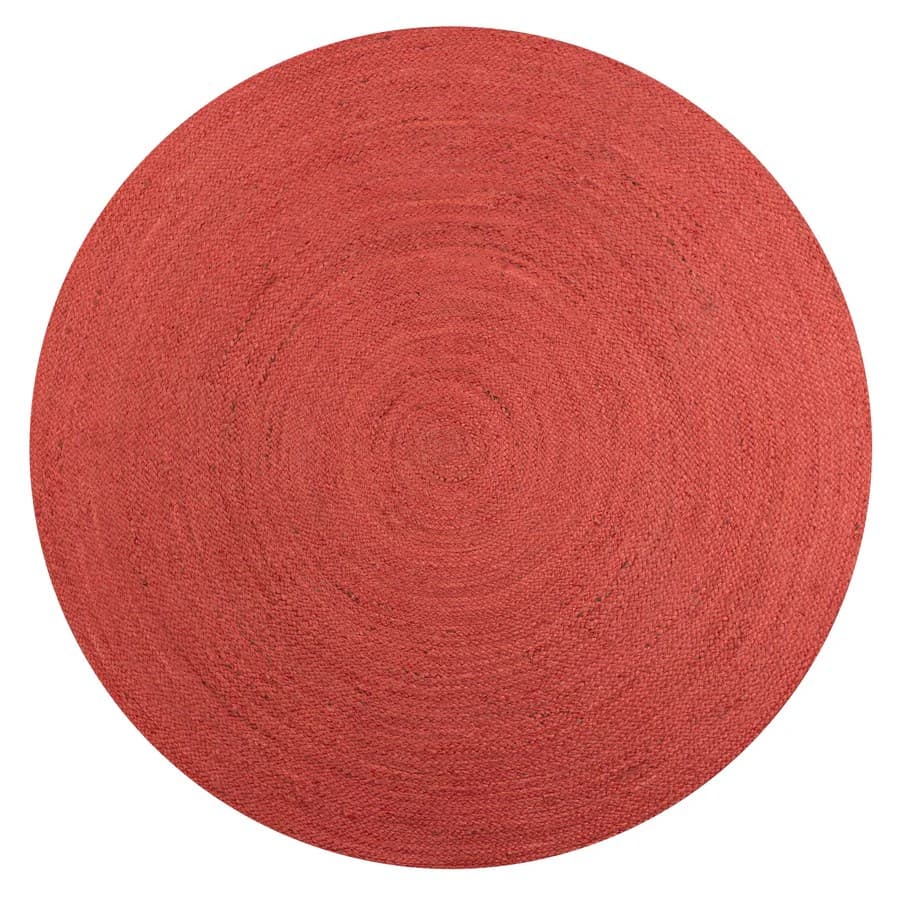 Braided Coastal Cottage Round Jute Area Rug