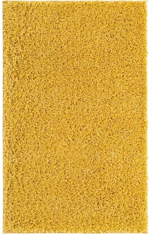 Yellow Marigold Shaggy Handmade Rug