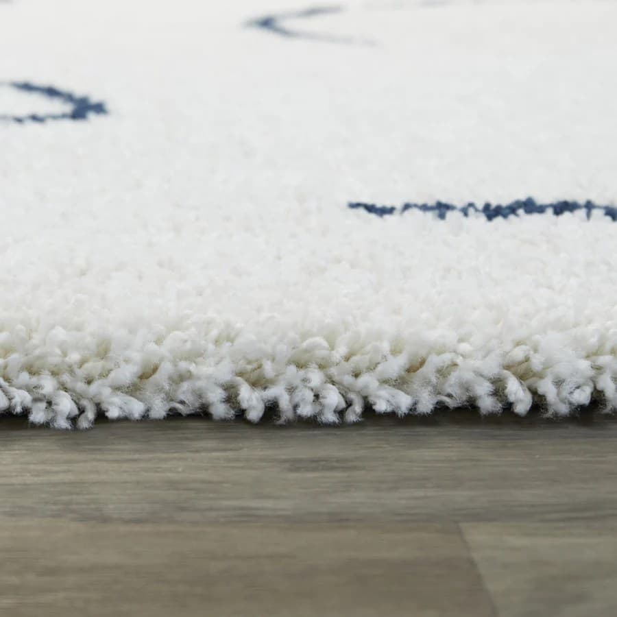 Albert White Shag Area Rug