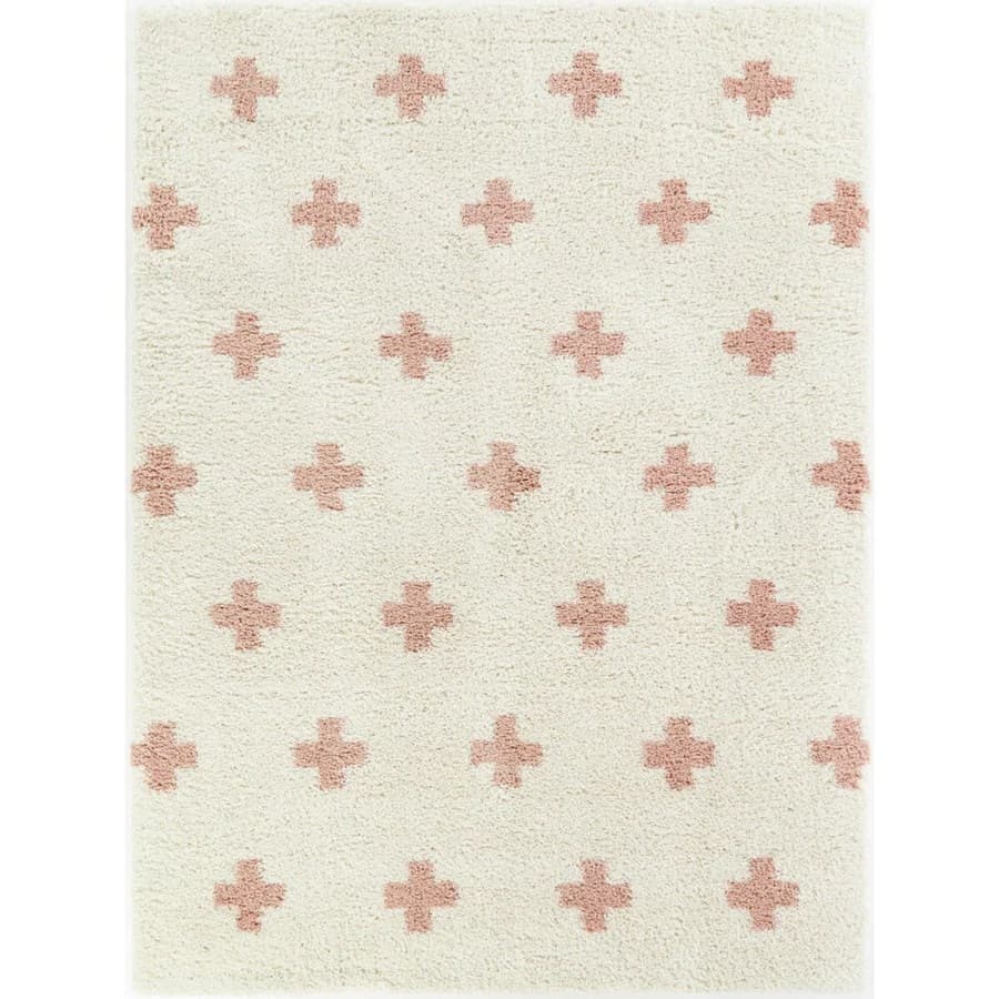 Pink Nectar Solid Shag Rug