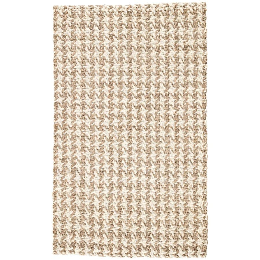 Natural Jute Handwoven Checkered Box Area Rug