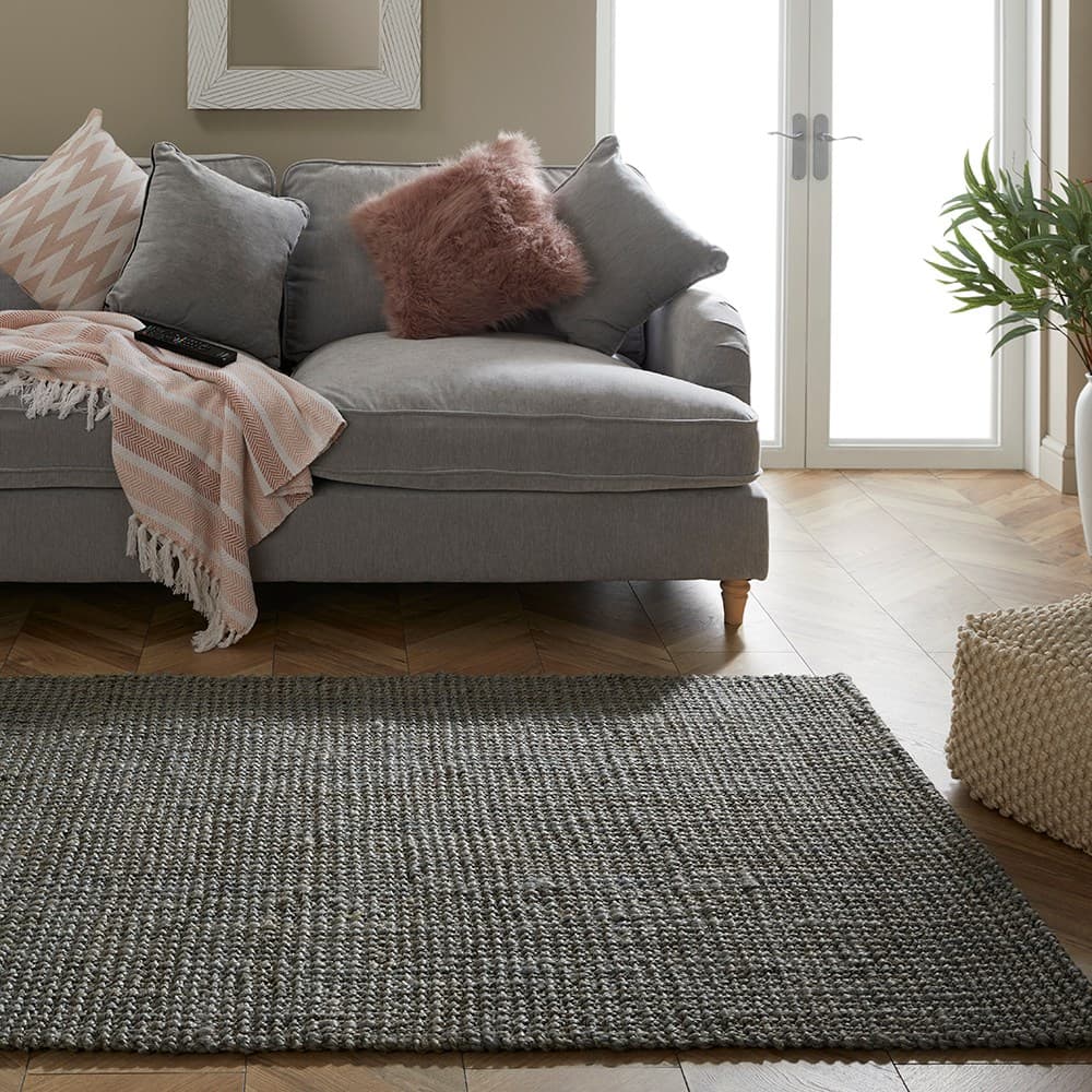 Greyaura Jute Handloom Rugs for Living Room, Bedroom