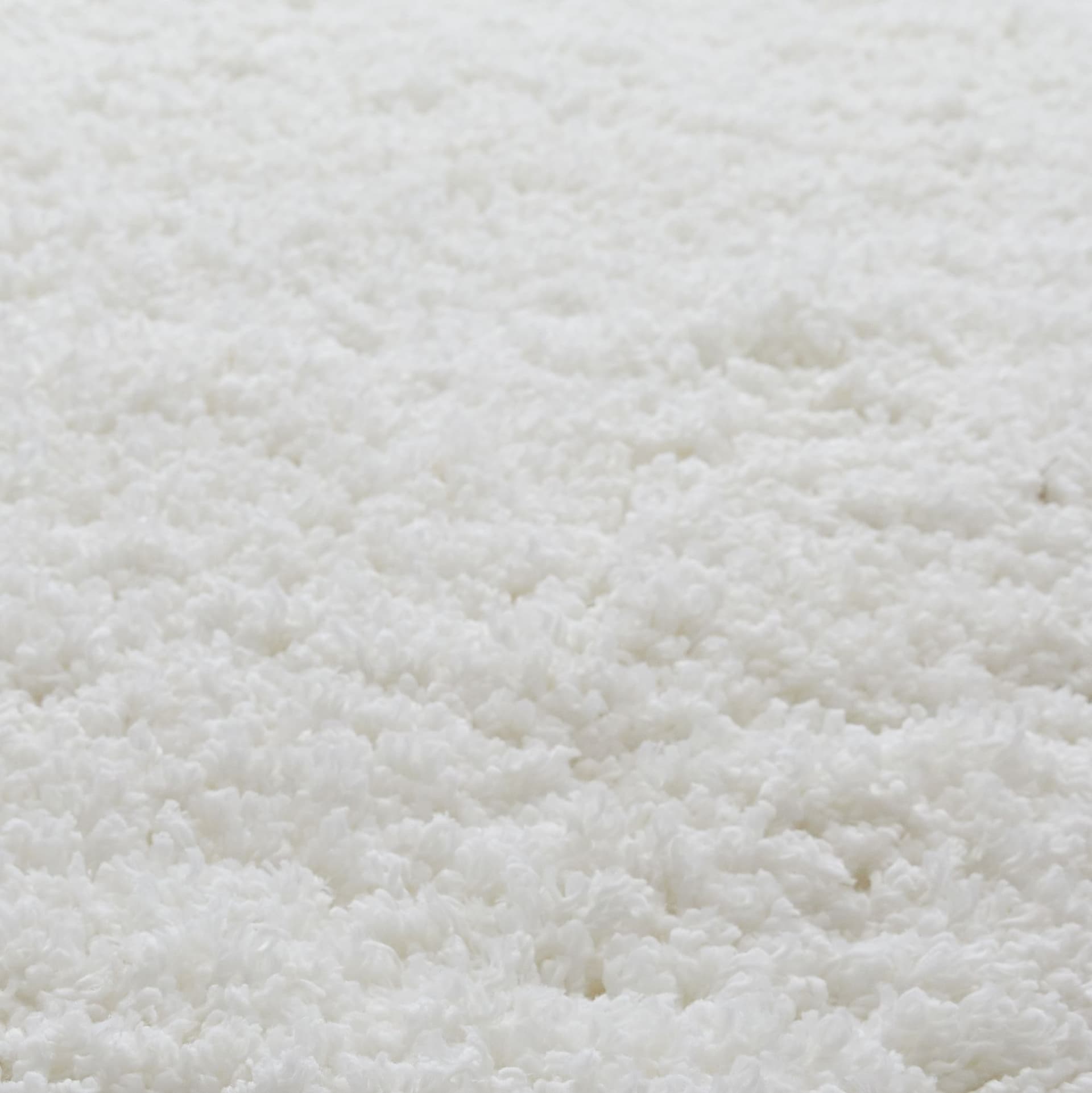 Handmade Solid White Shag Rug
