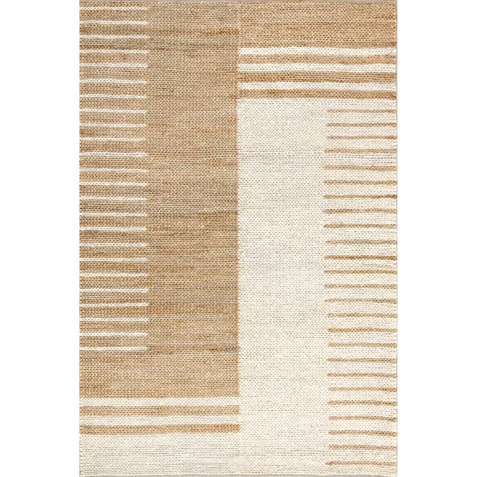 Stria Natural Jute Rugs For Living Room, Bedroom