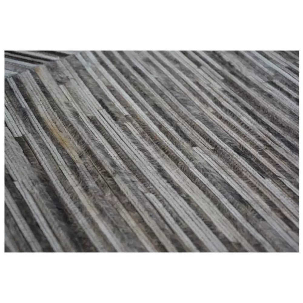 Streamline Leather Handmade Rug For Living Room, Bedroom