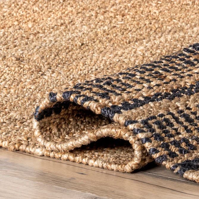 Frayline Handbraided Jute Natural Rugs For Living Room