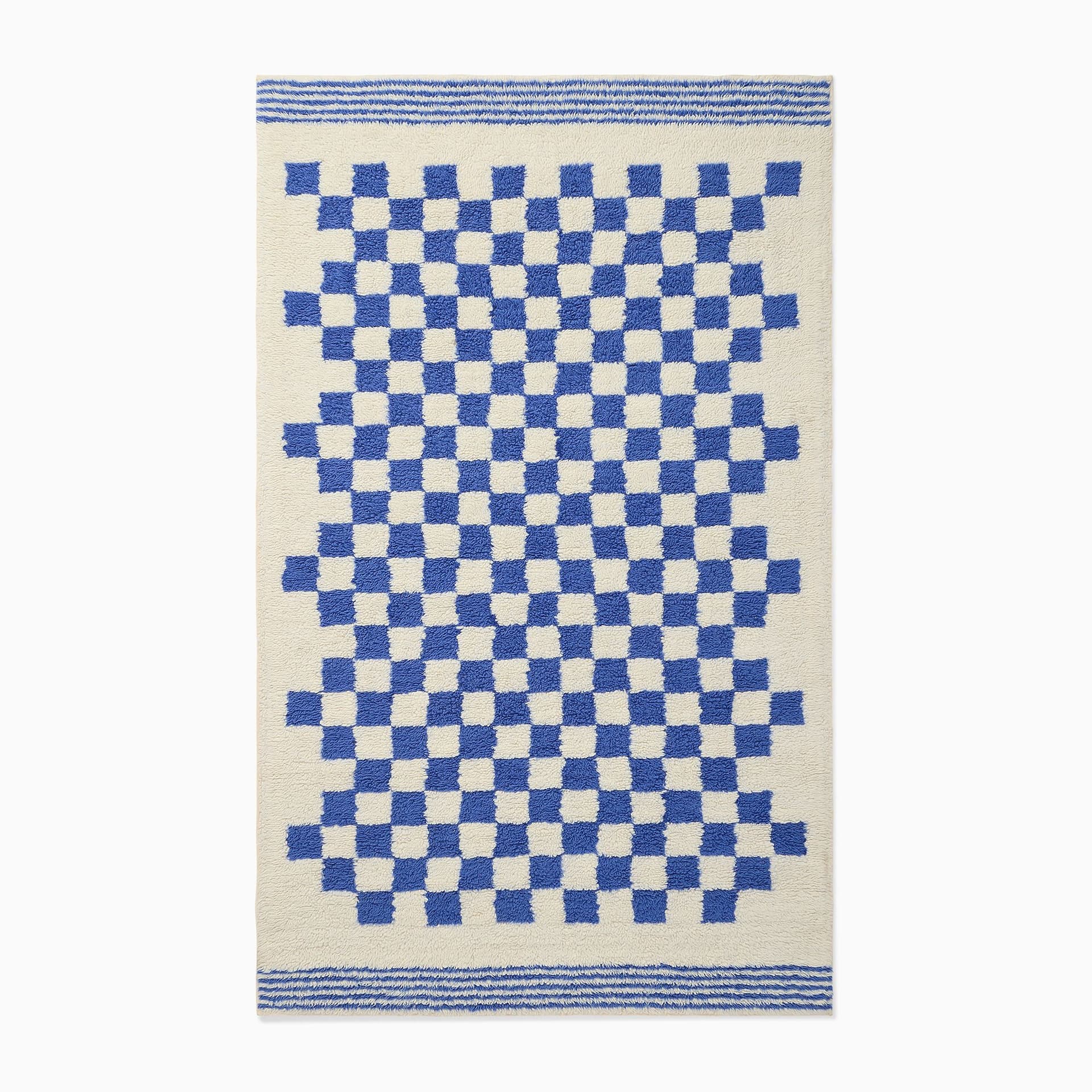 Gridgleam Solid Handmade Shag Rug