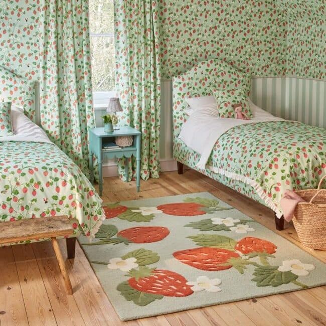 Berrybliss Kids Handmade Colorful Rug For Playroom