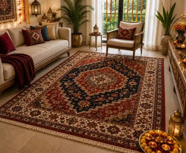 Diwali decor carpet trend in India