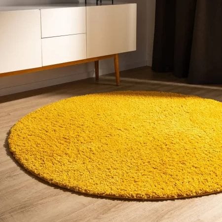 Yellow Radiance Solid Shag Rug