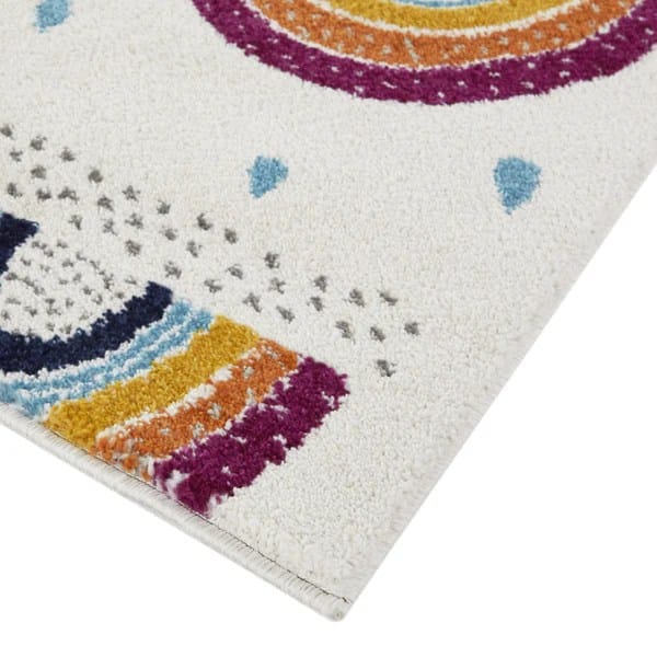 Rainbow Kids Colorful Handmade Rug For Playroom, Nursery