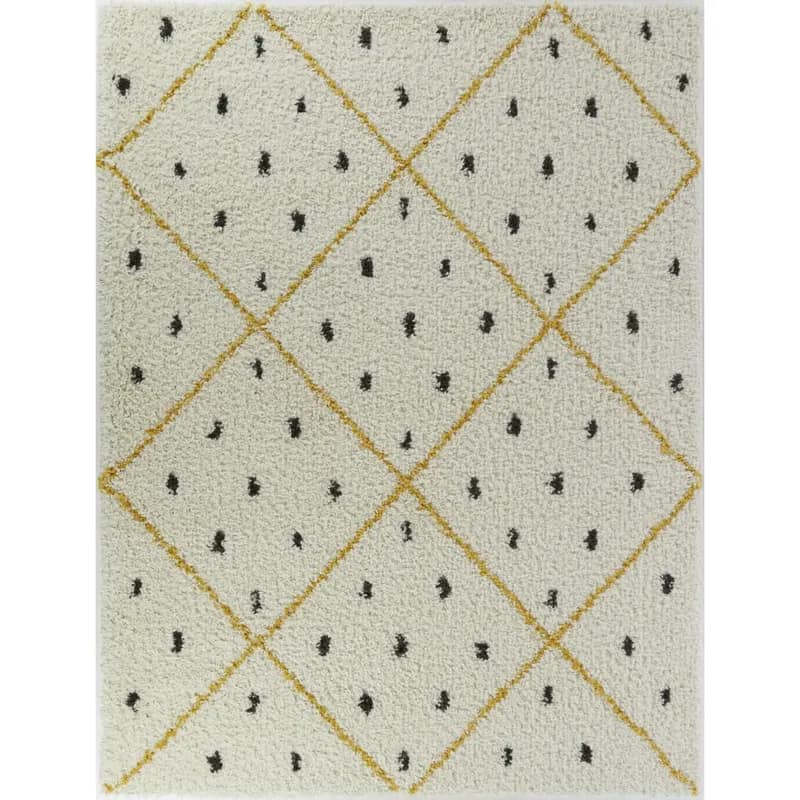 Dot Lines Soft Kids Handmade Rug