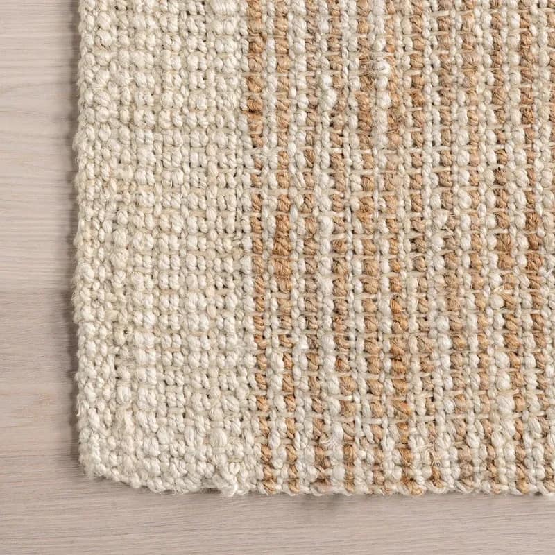 Cedar Border Jute Hand Woven Rugs for Living Room, Bedroom and Office