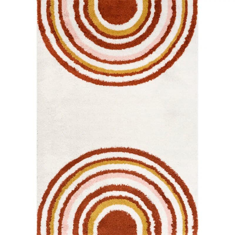 Multi Rainbow Shag Handmade Rug