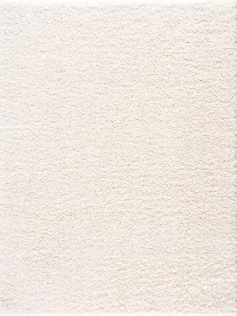 Luxe Cream Shag Handmade Rug