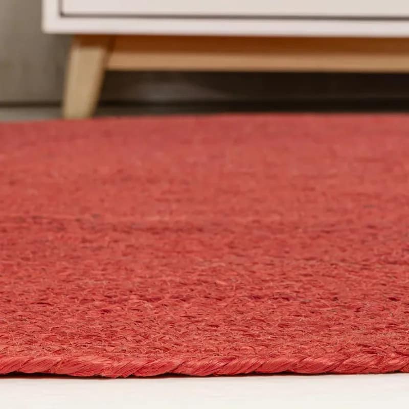 Braided Coastal Cottage Round Jute Area Rug