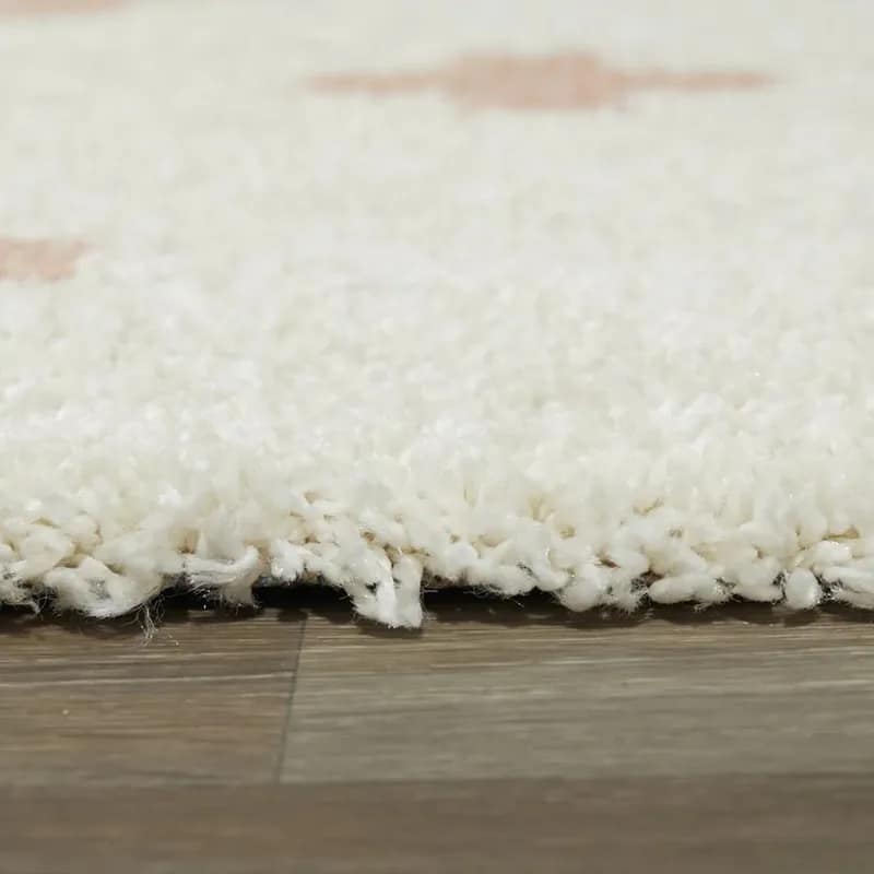 Pink Nectar Solid Shag Rug