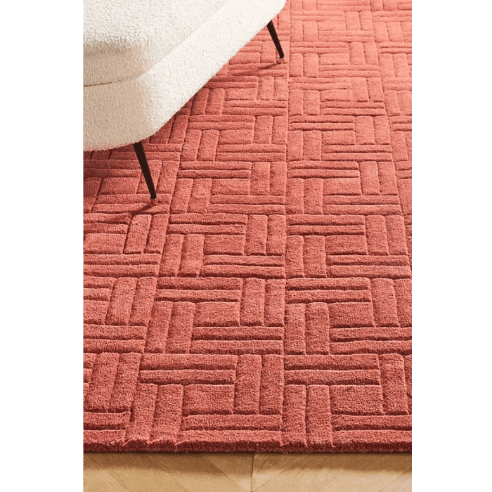 Sahara Red Handmade Tufted Rug