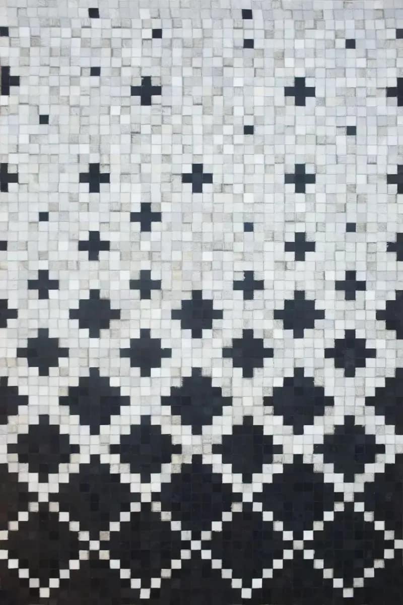 Luxora Handmade Leather Living Room Rug