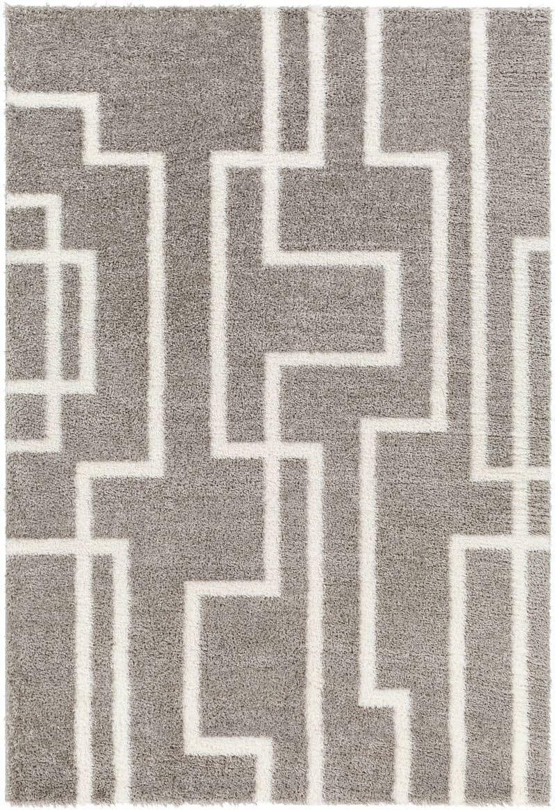 Echelon Striped Shag Area Rug