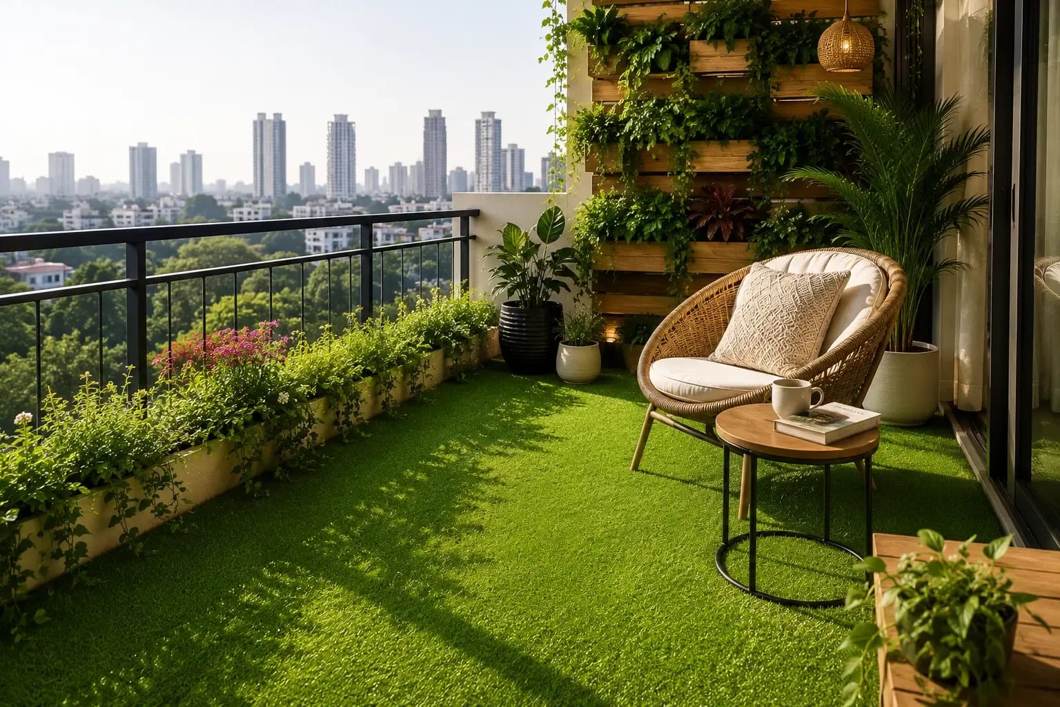 Artificial Grass Carpet for Balcony India Options, Prices & Installation