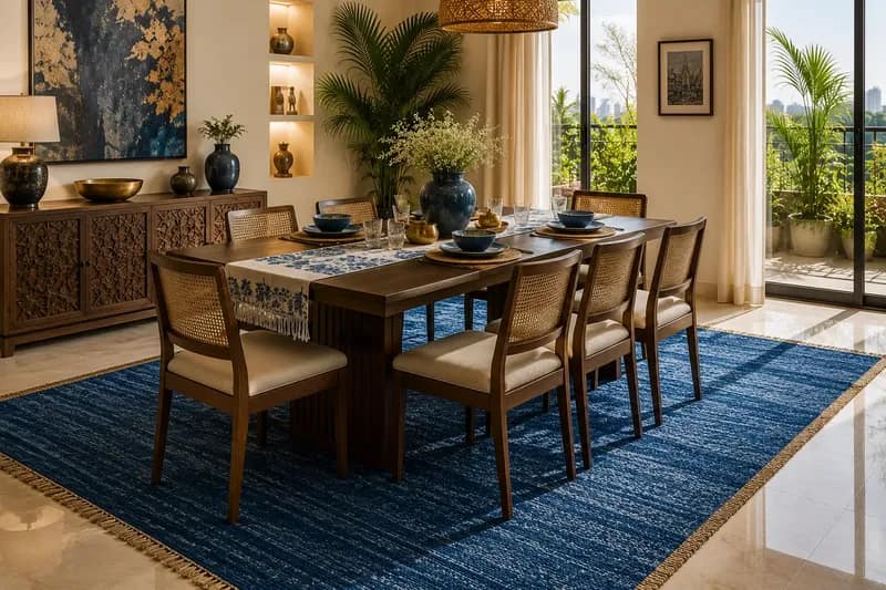 Blue Carpet India How to Choose and Style Blue Rugs in Any Room