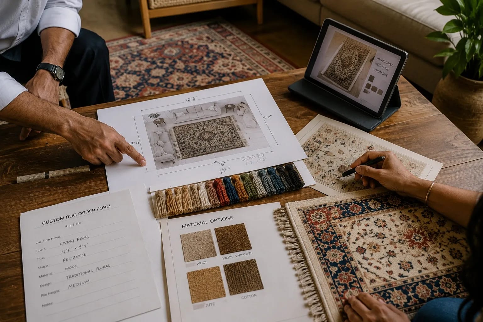 Custom Carpets India How to Order a Made-to-Measure Rug Online