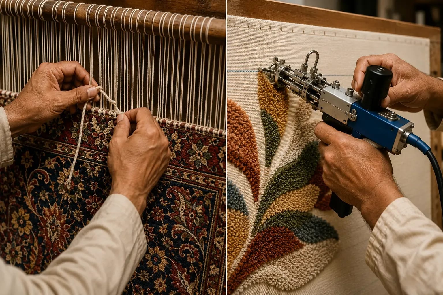 Hand Knotted vs Hand Tufted Carpet What Is the Difference