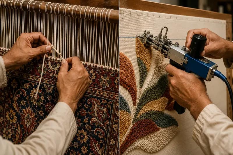 Hand Knotted vs Hand Tufted Carpet What Is the Difference