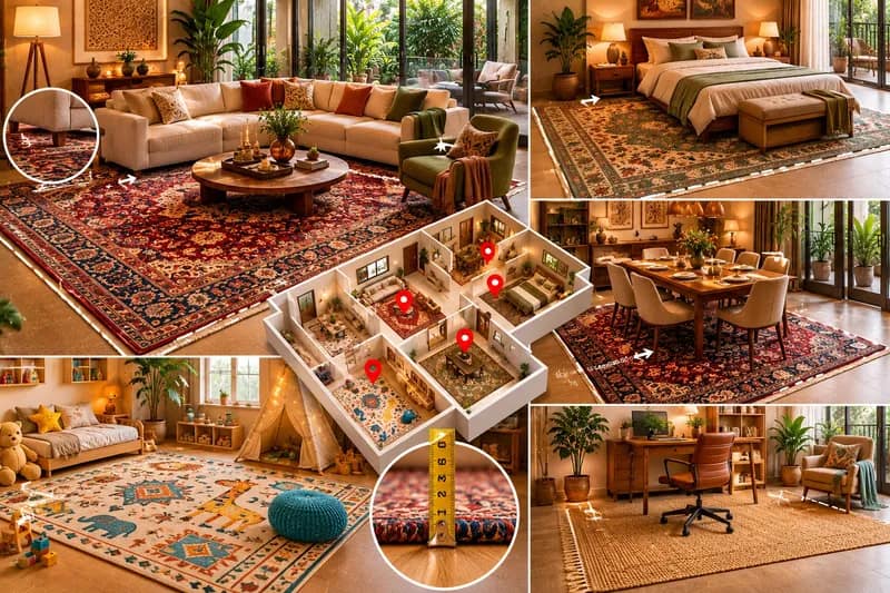 How to Choose the Right Carpet Size for Every Room in Your Indian Home