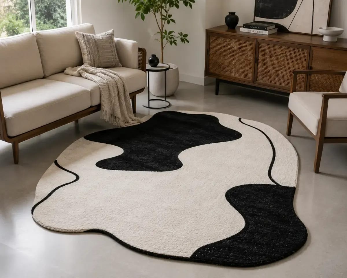 Irregular Shaped Rugs The Hottest Rug Trend for Indian Homes in 2026