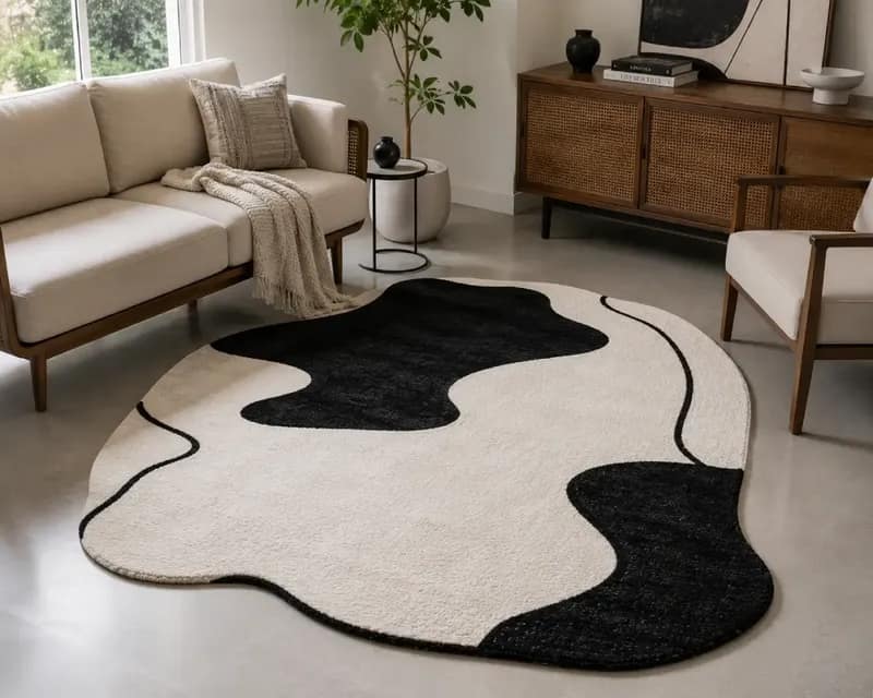 Irregular Shaped Rugs The Hottest Rug Trend for Indian Homes in 2026