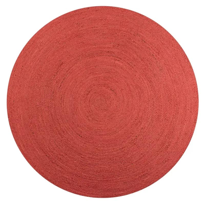 Braided Coastal Cottage Round Jute Area Rug