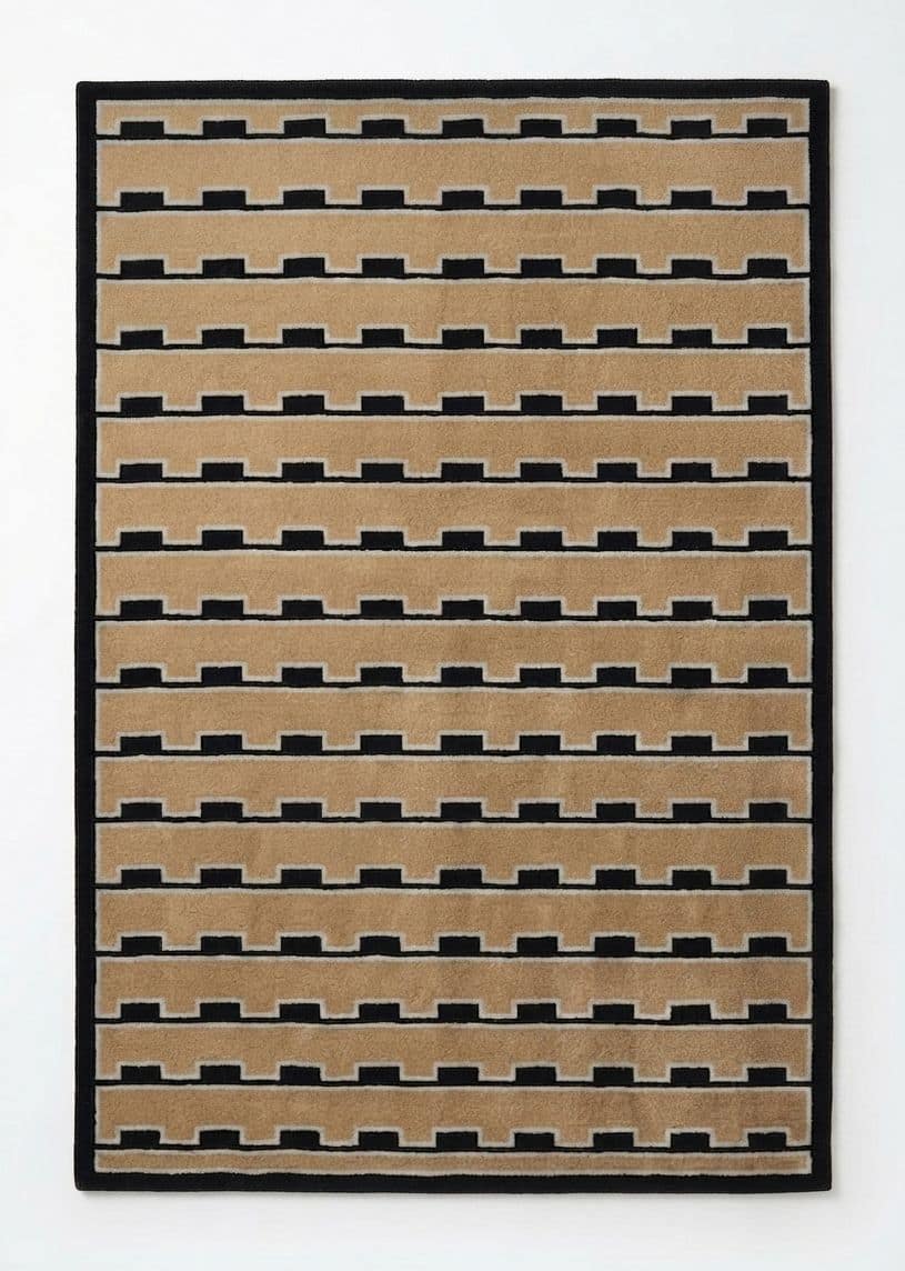 Modern Geomteric Tufted Living Room Rug