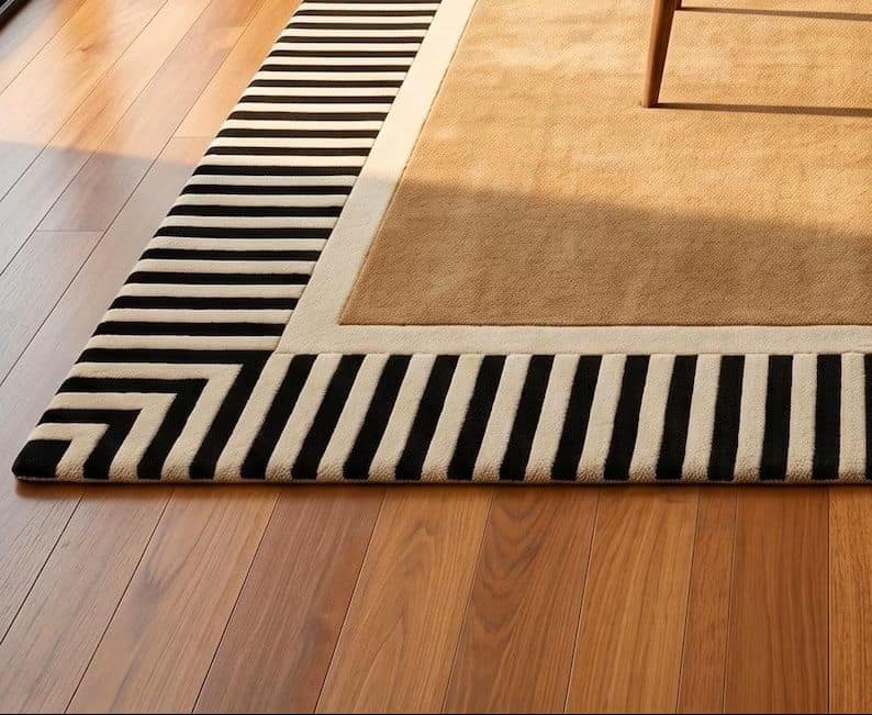 Modern Bordered Design Rug