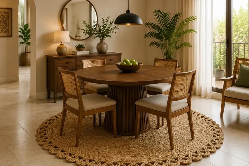 Round Rugs for Indian Homes Complete Styling and Size Guide
