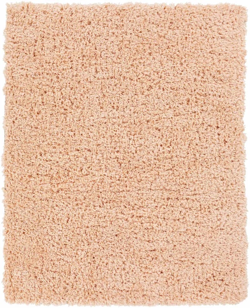 Peach Handmade Shag Rug